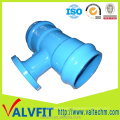 Sand Casting Ductile Iron Pipe Fitting Socket Equal Tee for PVC Pipe